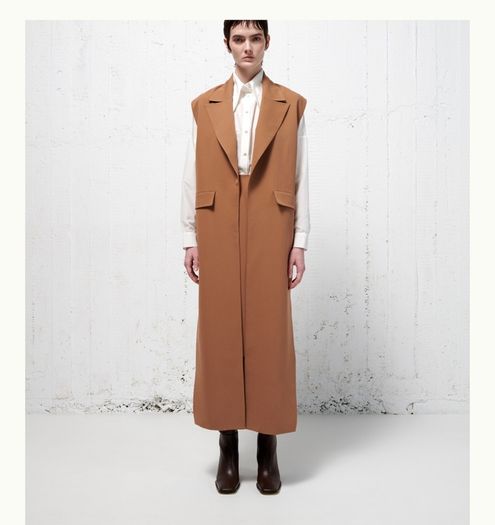 NEW 70% pure Wool warm winter coat women beige