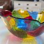 Colourful scalloped glass bowl Image 5