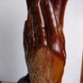 Large Hands Shaped Pottery Vase 11 inches Image 2