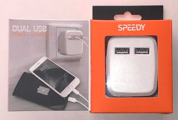 Charging Plug Dual USB Genuine SPEEDY