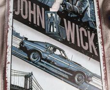 Sealed John Wick Metal Poster