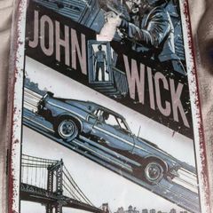 Sealed John Wick Metal Poster