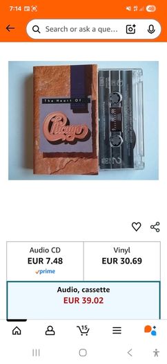 Vintage The Heart of Chicago Cassette
