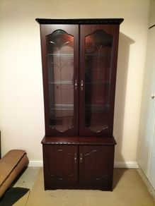Dark wood cabinet