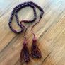 BURBERRY LONDON Burgundy Crystal Neckpiece Image 4