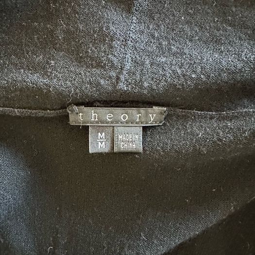 Theory Black Wool Cardigan