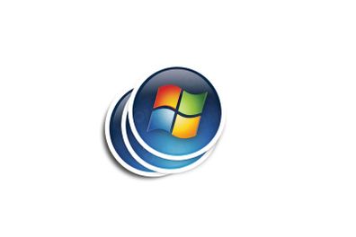 Windows Vista Emblem Glossy Sticker 2-Pack