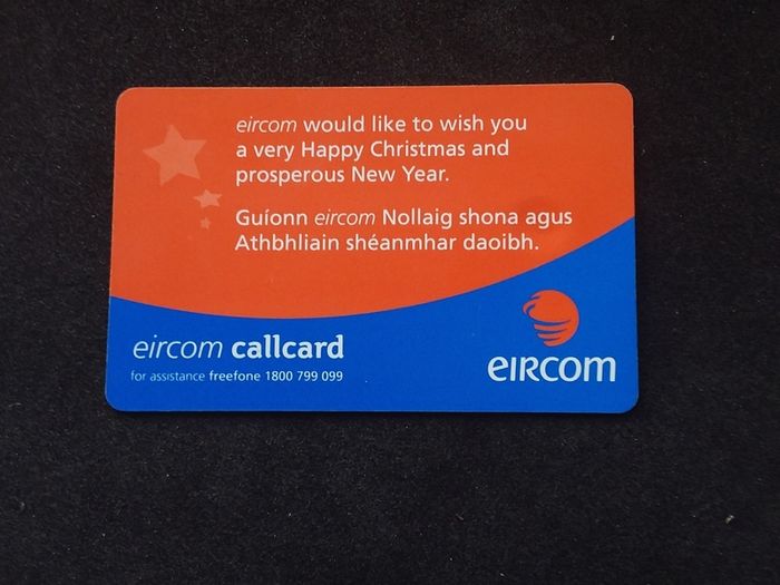 Vintage Eircom Callcard - Christmas '99