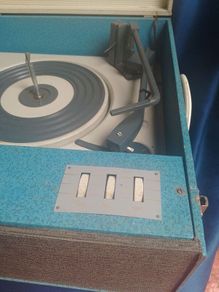 Can post BSR vintage record player