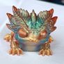 Handmade Iridescent Resin Dragon Figurine Image 2