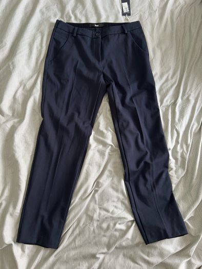 Brax "Style Marons" Navy Casual Jersey Trousers BNWT Size UK 12 / EU 38