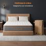 Double Mattresses 10 Inch Hybrid Memory Foam Mattress 4FT6, Pocket Spring Double Mattress Medium Firm with Motion Isolation, Hybrid Zoned Coil Orthopedic Matress in a Box, with OEKO TEX(135x190x25cm) Image 7