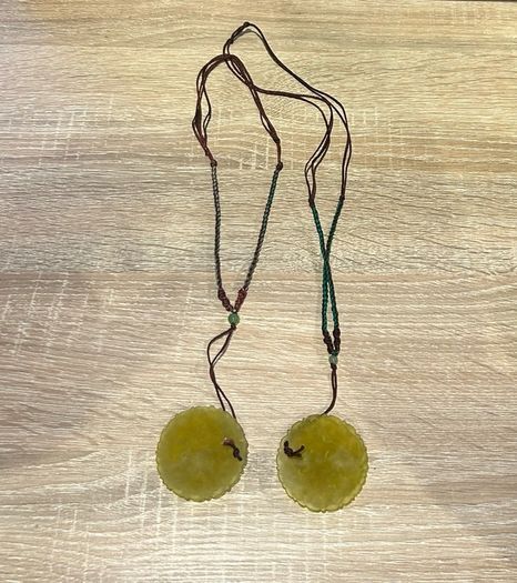 Carved Antique Dragon Pendants (2)