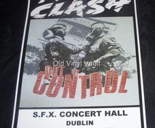 The Clash concert poster S.F.X. Concert Hall Dublin 1984 new A3 size repro