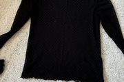 womens lace black top