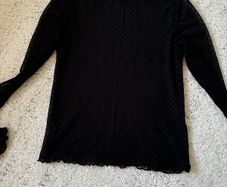 womens lace black top