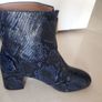 Whistles - Rowan Leather Zip Front Boots - Blue Black - UK 5 - RRP 285 Image 6