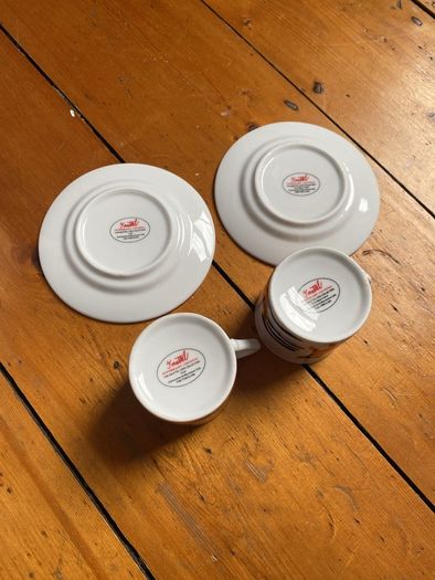 Collectors items- Knuttle for Tipperary Crystal Espresso Cups & Saucers