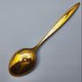 Cutlery/ Desert set sterling silver 800, gold plated Image 3