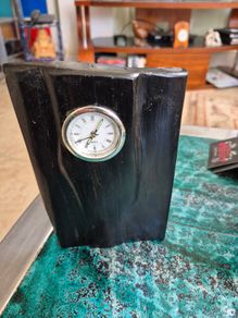 Bog oak clock