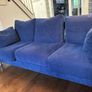 Blue 3 Seater Sofa for Collection Image 2