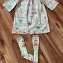 Oilily Douwe dress age 6 with matching socks excellent condition!!! Image 3