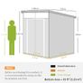 6 x 6 ft Plastic Garden Storage Shed Image 4