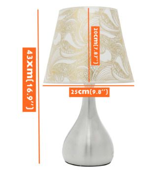 BRAND NEW Modern Bedside Lamps 110V-240V LED Desk Lamp with E27 Bulb Table Lamps For Home Bedroom Living Room Lighting White Lght