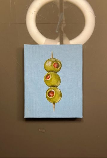 Original oil painting on canvas board