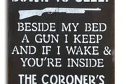 Now I Lay Me Down To Sleep : Metal Sign