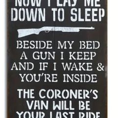 Now I Lay Me Down To Sleep : Metal Sign