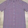 Gant Button Down Check Short Sleeve Shirt Mens Medium Image 2
