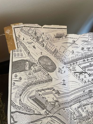Facsimile reproduction of 19th century Galway map