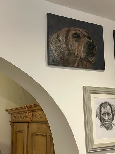 Fine Art Painting - Fox Hound - dog