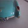 Vintage Burago 1957 Chevolet Corvette Convertible Coupe Baby Blue Image 5