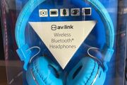 Blue Wireless Bluetooth Headphones