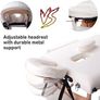 Portable Massage Bed Table - 3-Section Foldable Beauty Couch for Reiki Therapy Treatment Salon Healing - Metal Headrest Support/Carry Bag (FREE POSTAGE) Image 7