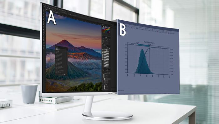 Samsung 34 inch Ultrawide Curved QLED Monitor C34J791WTU Gaming Office