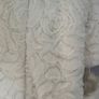 Little John Rocha white fur with flower pattern Pram suit Sz 3-6 mths EUC Image 2