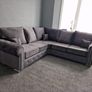 Olympia Plush Fabric Corner Sofa Image 6