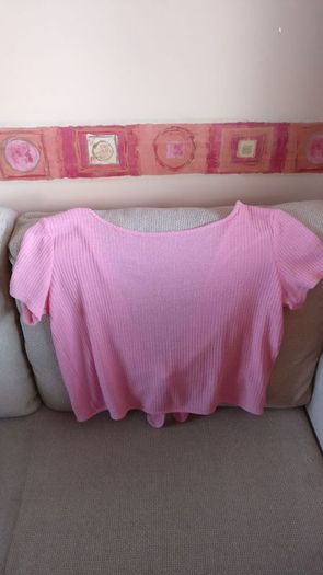Pink Open back Top, as good as new new, H&M