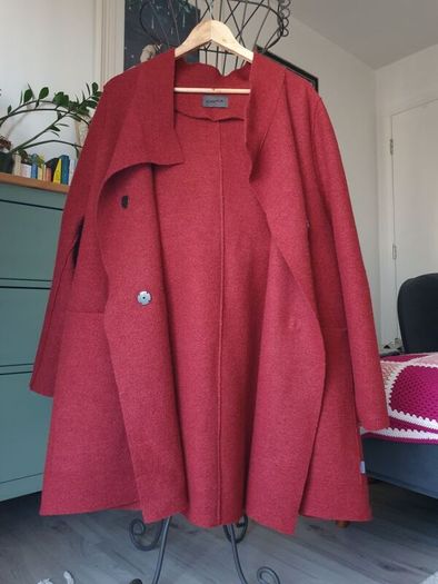 Oska Burgundy Red Wool Coat Size 3