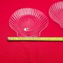 Vintage Arcoroc France Coquillage Clam Shell Clear 20cm Glass Dessert or Salad Plates Image 4