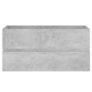 Sink Cabinet with Built-in Basin Concrete Grey Chipboard Image 8