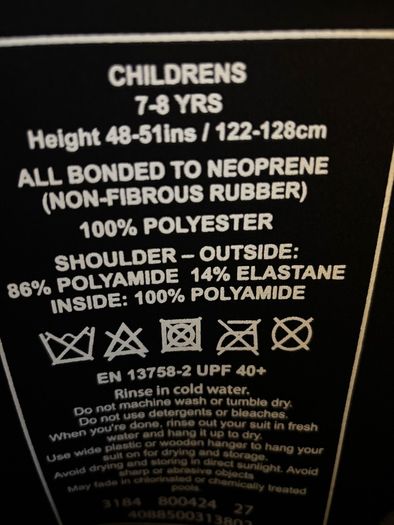 Child Kids wetsuit