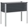 Garden Planter Anthracite 100x45x90 cm Steel Image 3