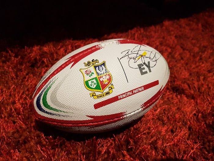 Original rare Brian O driscoll small palmsize collectable rugby ball