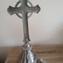 Antique 18" Metal Crucifix Image 3