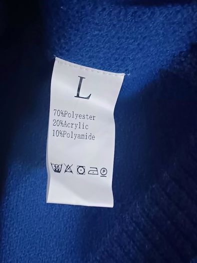 Royal Blue Poncho with button detail