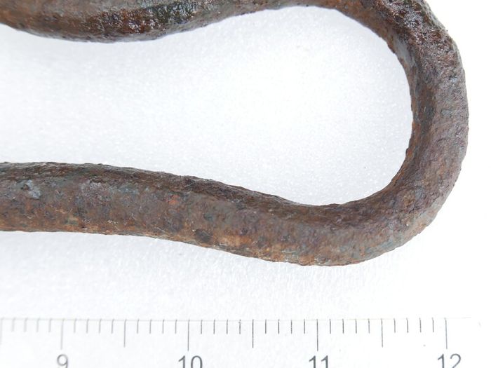 1700's rare Hand forged iron Shepherd's "crook "